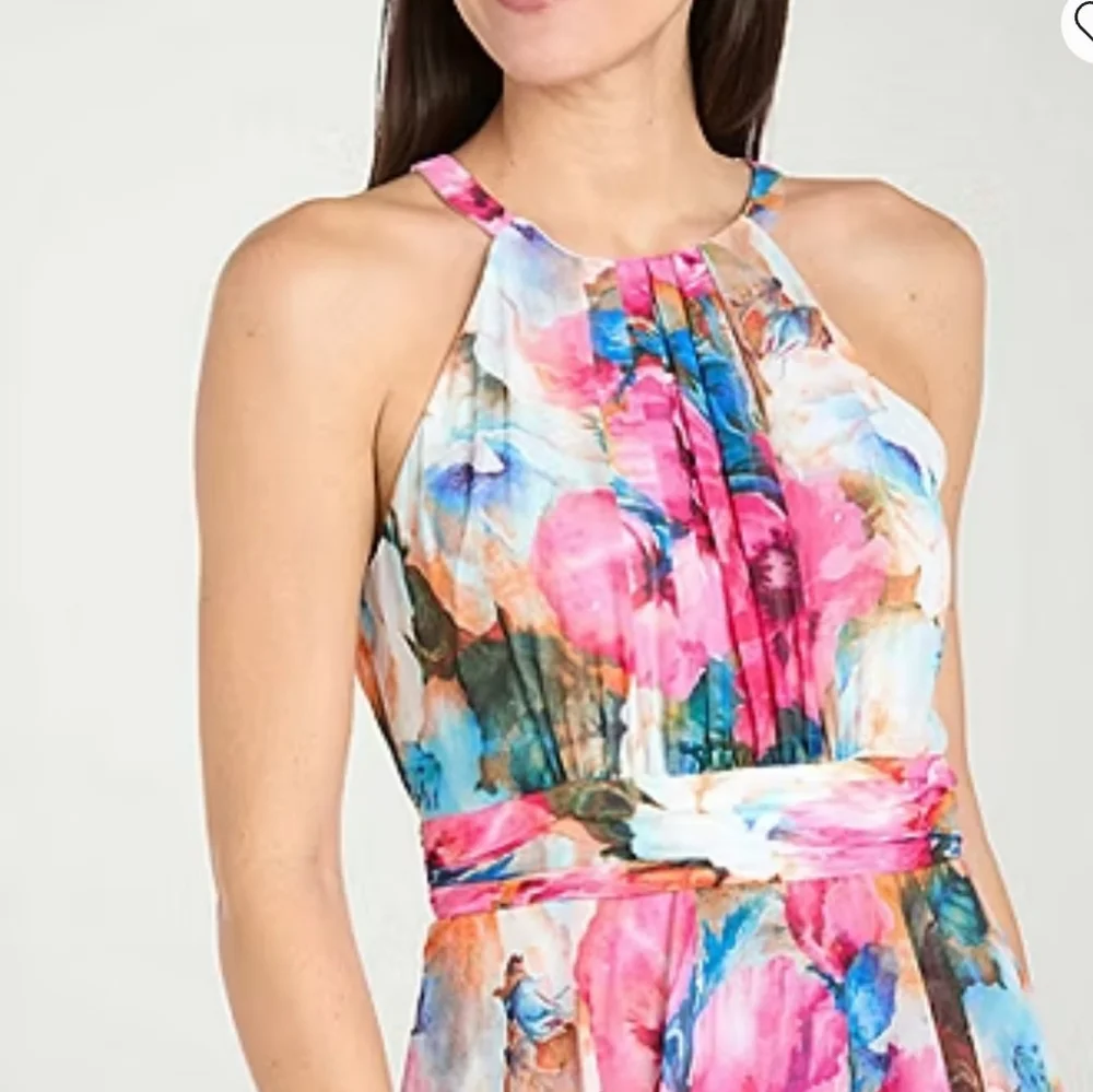 R&M Collection Floral Evening Gown - Picture 2 of 14